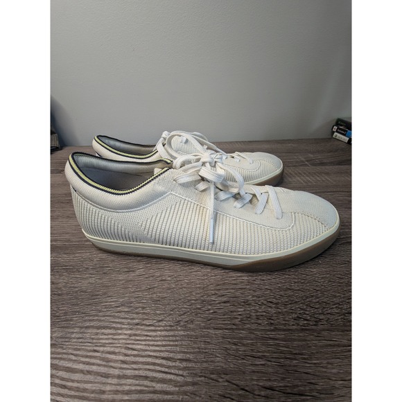 Rothys White Knit Lace-Up Sneakers Eco-Friendly Casual Shoes Women's 10 - Picture 2 of 12